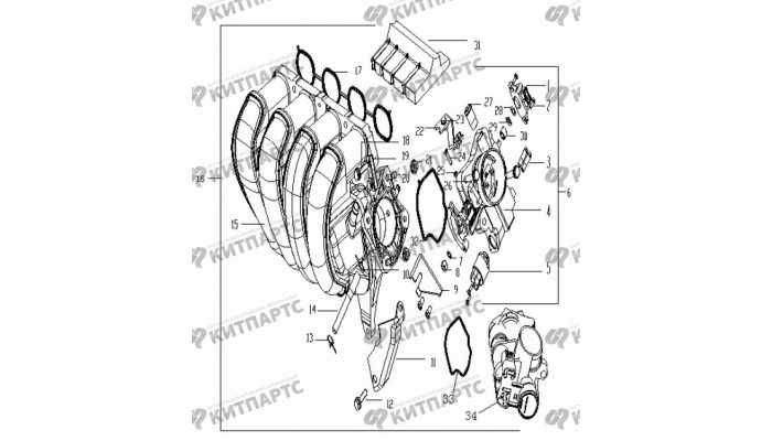 Коллектор впускной Geely